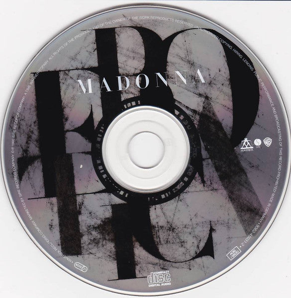 Madonna - Erotica (CD) Compact Disc Goede Staat