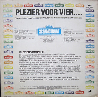 Sesamstraat - Plezier Voor Vier (LP)