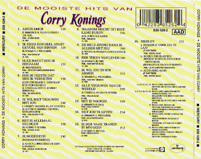 Corry Konings - De Mooiste Hits Van Corry Konings (CD) Compact Disc Goede Staat