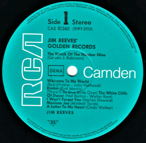Jim Reeves - Jim Reeves' Golden Records (LP) 97-41684