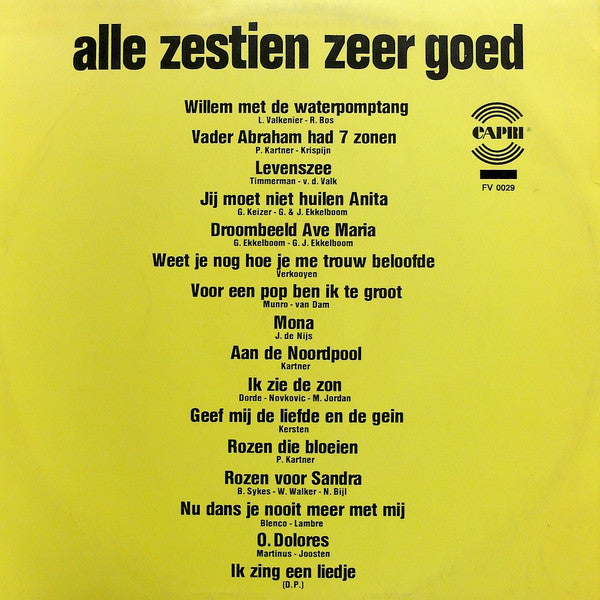 Various - Alle Zestien Zeer Goed (LP) 42476 Vinyl LP VINYLSINGELS.NL