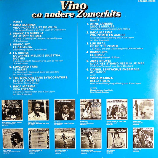 Various - Vino En Andere Zomerhits (LP) Vinyl LP Vinyl Zeer Goed / Hoesje Goed "VINYLSINGLES.NL"