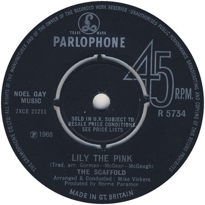 Scaffold - Lily The Pink Vinyl Singles Vinyl Very Good (VG) <br> Hoes Generic