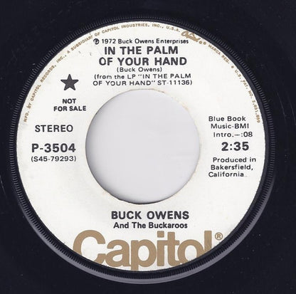 Buck Owens And His Buckaroos - In The Palm Of Your Hand Vinyl Singles Vinyl Very Good (VG) <br> Hoes Generic