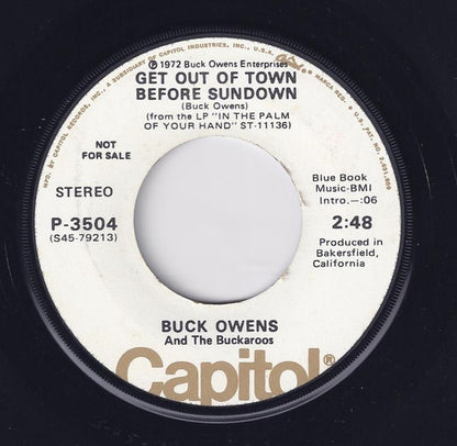 Buck Owens And His Buckaroos - In The Palm Of Your Hand Vinyl Singles Vinyl Very Good (VG) <br> Hoes Generic