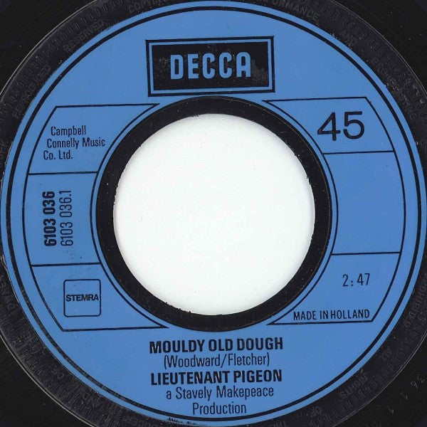 Lieutenant Pigeon - Mouldy Old Dough Vinyl Singles Vinyl Very Good (VG) <br> Hoes Generic