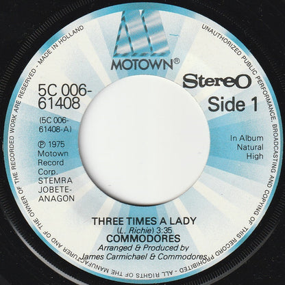Commodores - Three Times A Lady 17605 Vinyl Singles VINYLSINGLES.NL