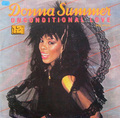 Donna Summer - Unconditional Love (Long Version) (MAX) Maxi-Singles Vinyl Very Good (VG) <br> Hoes Good Plus (G+)