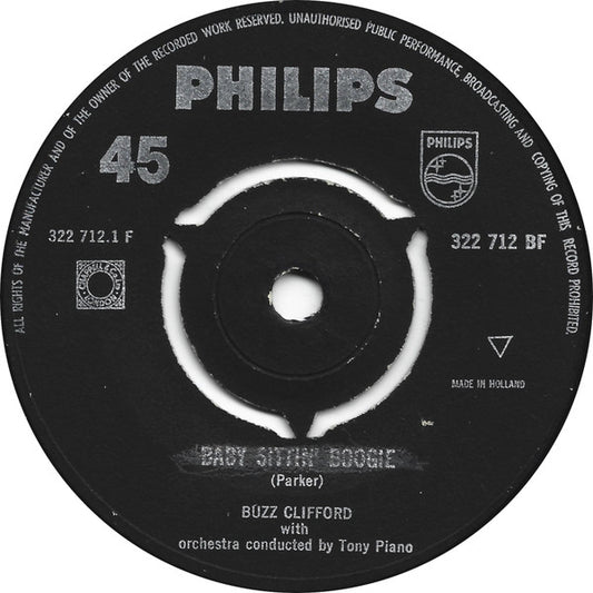 Buzz Clifford - Baby Sittin' Boogie Vinyl Singles Vinyl (VG) <br> Hoes Generic