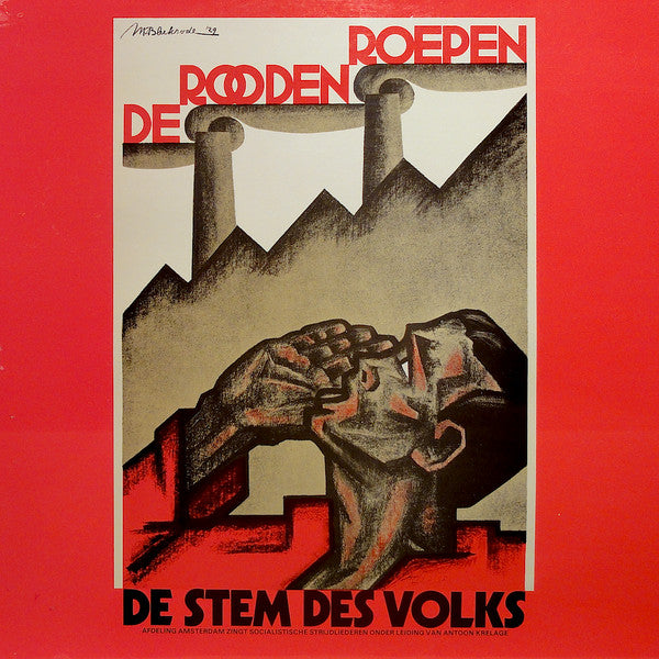 Stem Des Volks - De Rooden Roepen (LP) Vinyl LP Vinyl Very Good (VG) <br> Hoes Good Plus (G+)