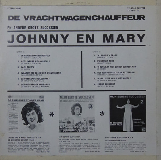 Johnny & Mary - De Vrachtwagenchauffeur En Andere Successen (LP)
