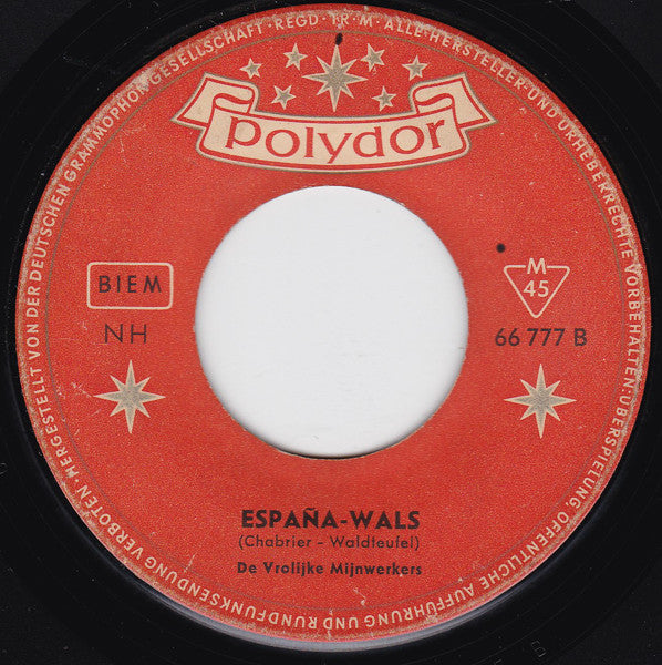 Vrolijke Mijnwerkers - Blaze Away Vinyl Singles Vinyl Very Good (VG) <br> Hoes Generic