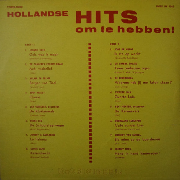 Various - Hits Om Te Hebben! (LP) 50904 50904 LP Goede Staat