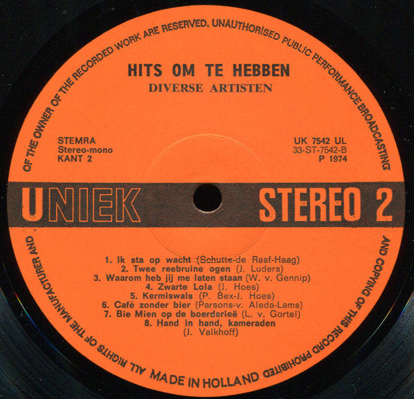 Various - Hits Om Te Hebben! (LP) 46126 Vinyl LP Goede Staat