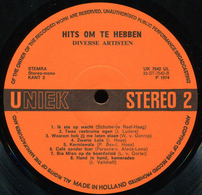 Various - Hits Om Te Hebben! (LP) 46419 Vinyl LP Goede Staat