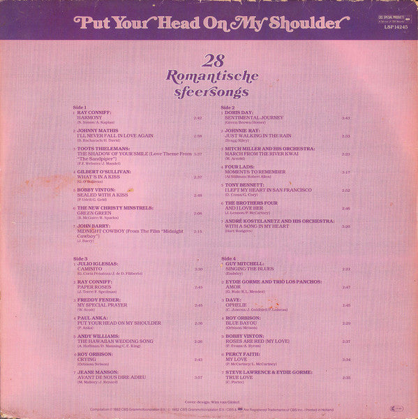 Various - Put Your Head On My Shoulder (LP) Vinyl LP Dubbel Vinyl Very Good (VG) <br> Hoes Good Plus (G+)