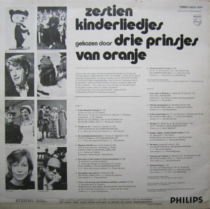 Various - Zestien kinderliedjes gekozen door drie prinsjes van Oranje (LP) 40922 Vinyl LP Goede Staat