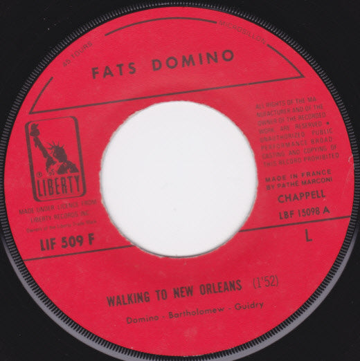 Fats Domino - Walking To New Orleans 38468 Vinyl Singles VINYLSINGLES.NL