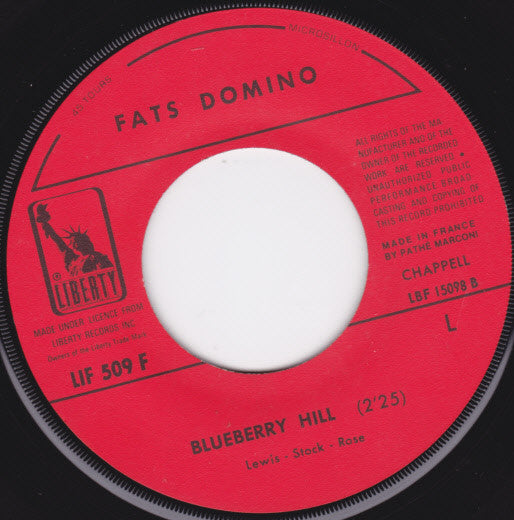 Fats Domino - Walking To New Orleans Vinyl Singles Vinyl Zeer Goed / Hoesje Generic "VINYLSINGLES.NL"