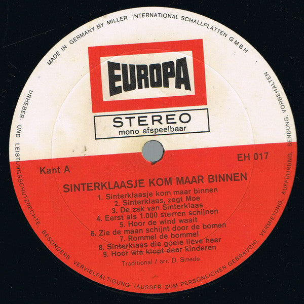 Kinderkoor Heideveld, Ria Roos - Sinterklaasje Kom Maar Binnen (LP) Vinyl LP Vinyl Very Good (VG) <br> Hoes Good Plus (G+)