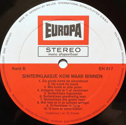 Kinderkoor Heideveld, Ria Roos - Sinterklaasje Kom Maar Binnen (LP) Vinyl LP Vinyl Very Good (VG) <br> Hoes Good Plus (G+)