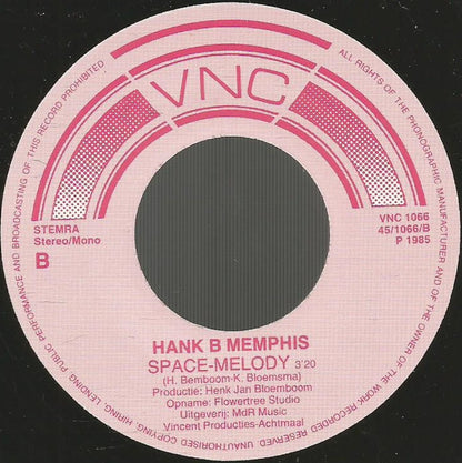 Hank B. Memphis - Hallo Pap Vinyl Singles Vinyl Goed / Hoes Generic