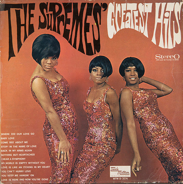 Supremes - Greatest Hits (LP) Vinyl LP Vinyl Very Good (VG) <br> Hoes Good Plus (G+)