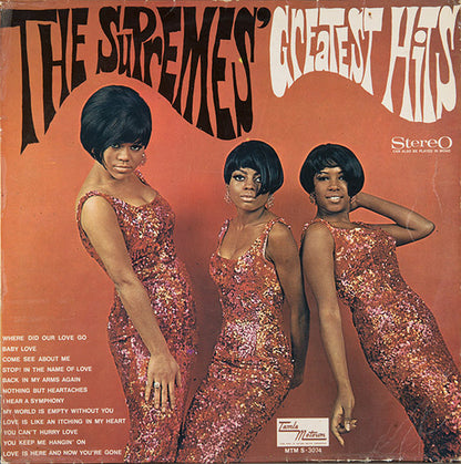 Supremes - Greatest Hits (LP) Vinyl LP Vinyl Very Good (VG) <br> Hoes Good Plus (G+)