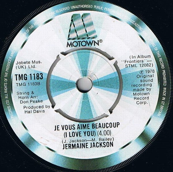 Jermaine Jackson - Let's Get Serious Vinyl Singles Vinyl (VG) <br> Hoes Generic