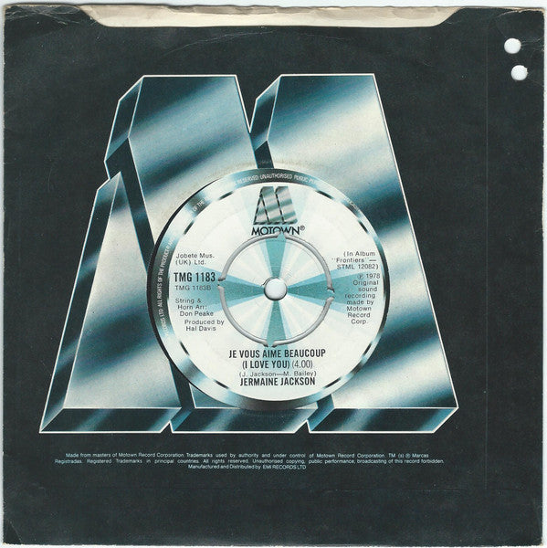 Jermaine Jackson - Let's Get Serious Vinyl Singles Vinyl (VG) <br> Hoes Generic