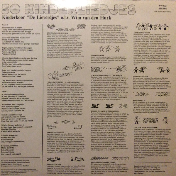 Kinderkoor De Lieverdjes - 50 Kinderliedjes (LP) 48770 49952 Vinyl LP Goede Staat