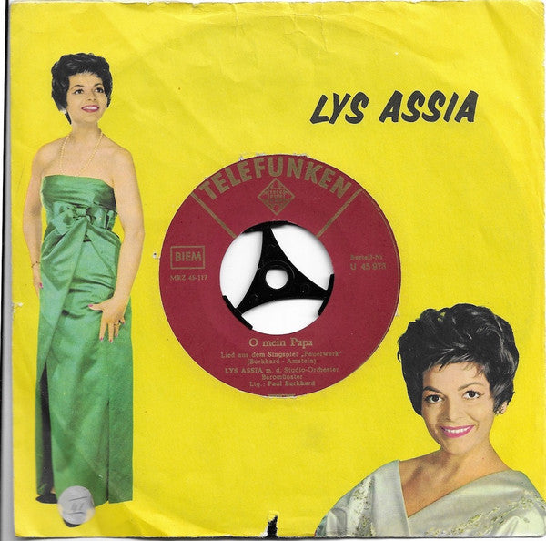 Lys Assia - O Mein Papa 39537 Vinyl Singles Hoes: Slecht