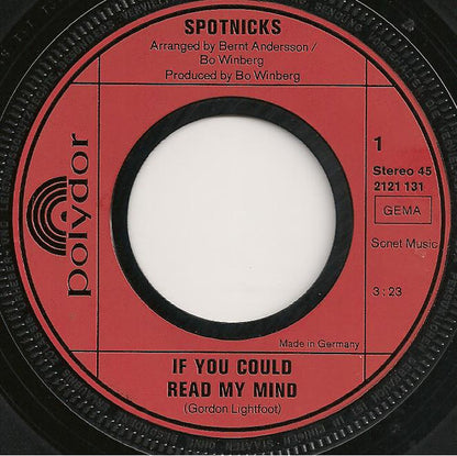 Spotnicks - If You Could Read My Mind Vinyl Singles Vinyl Very Good (VG) <br> Hoes Generic