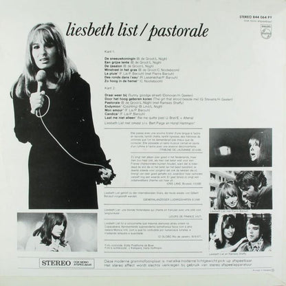 Liesbeth List - Pastorale (LP) 52441 Vinyl LP Vinyl Very Good (VG) <br> Hoes Good Plus (G+)