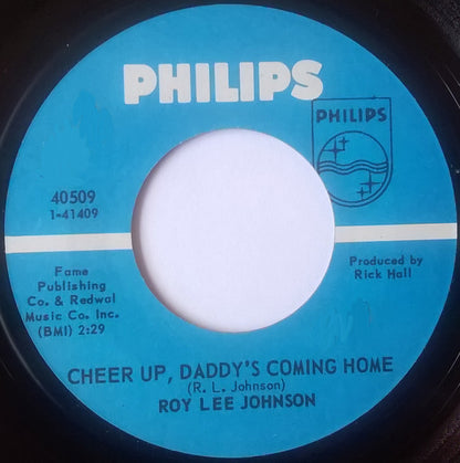 Roy Lee Johnson - Cheer Up, Daddy's Coming Home Vinyl Singles Vinyl Very Good (VG) <br> Hoes Generic