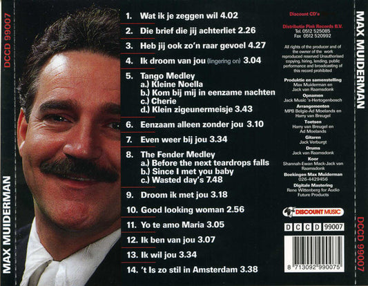 Max Muiderman - Max Muiderman (CD) Compact Disc Goede Staat "VINYLSINGLES.NL"