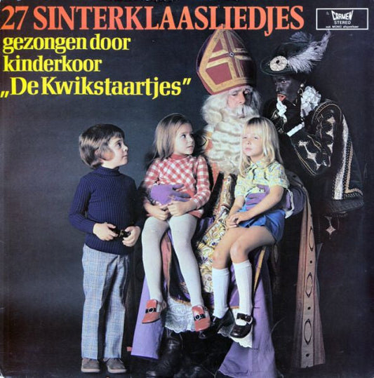Kinderkoor De Kwikstaartjes - 27 Sinterklaasliedjes (LP) (B) Vinyl LP Redelijke Staat