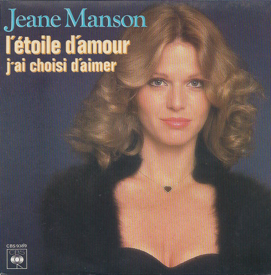 Jeane Manson - L'étoile D'amour Vinyl Singles Vinyl Very Good (VG) <br> Hoes Good Plus (G+)