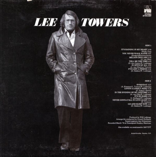 Lee Towers - It's Raining In My Heart (LP) Vinyl LP Vinyl Zeer Goed / Hoesje Goed "VINYLSINGLES.NL"