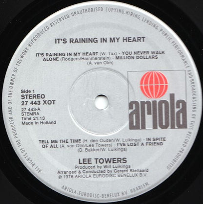 Lee Towers - It's Raining In My Heart (LP) 48145 Vinyl LP VINYLSINGELS.NL