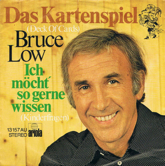 Bruce Low - Das Kartenspiel (Deck Of Cards) Vinyl Singles Vinyl Very Good (VG) <br> Hoes Good Plus (G+)