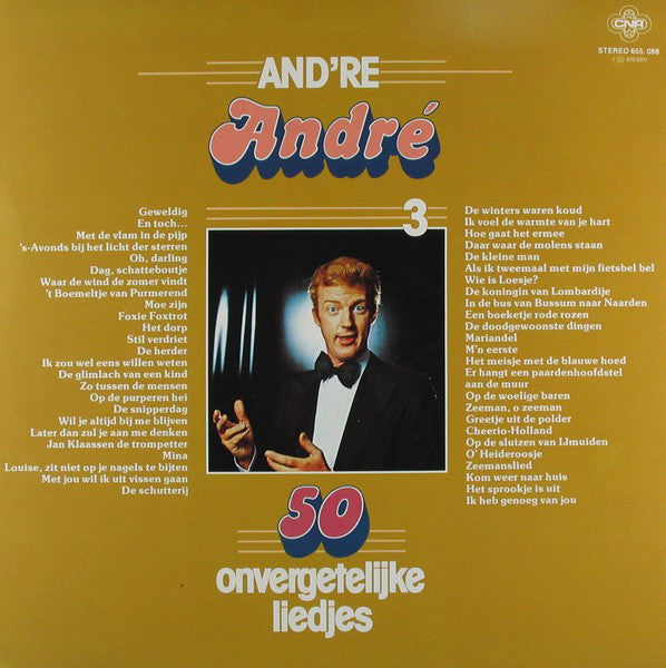 André van Duin - And're Andre 3 - 50 Onvergetelijke Liedjes (LP) Vinyl LP Vinyl Very Good (VG) <br> Hoes Good Plus (G+)