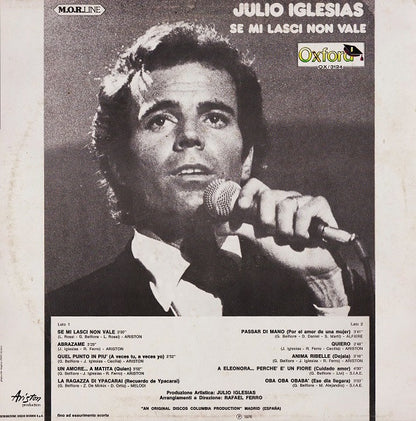 Julio Iglesias – Se Mi Lasci Non Vale (LP) Vinyl LP Vinyl Zeer Goed / Hoesje Goed "VINYLSINGLES.NL"
