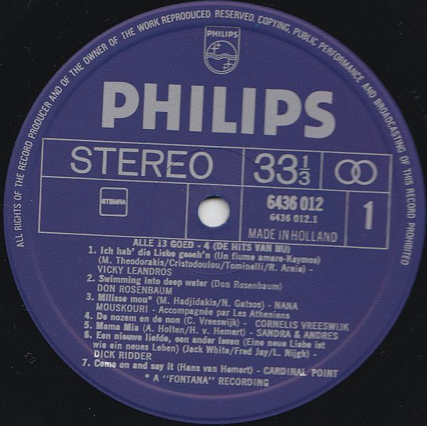 Various - Alle 13 Goed! Deel 4 (LP) 97-40906