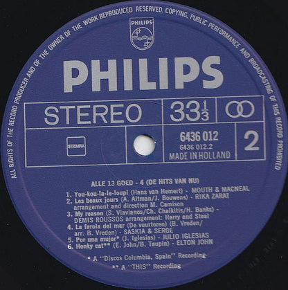 Various - Alle 13 Goed! Deel 4 (LP) 97-49102