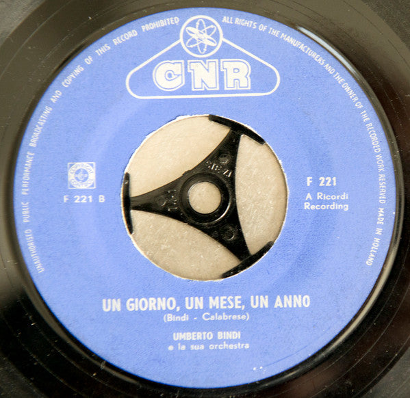 Umberto Bindi - Il Nostro Concerto Vinyl Singles Vinyl Very Good (VG) <br> Hoes Generic