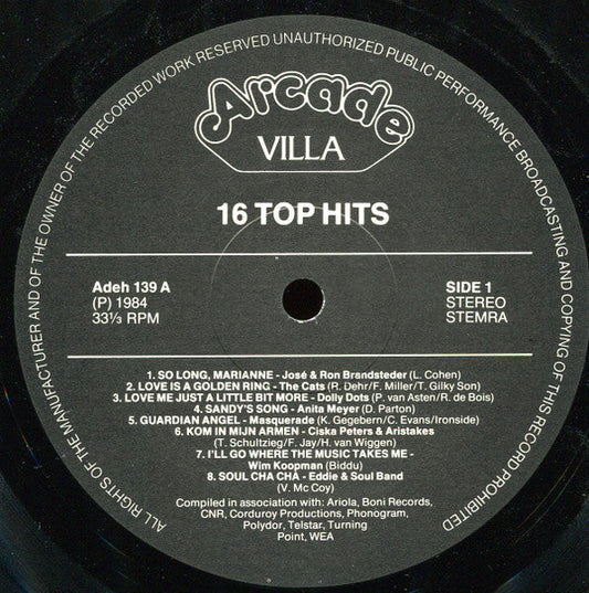 Various - 16 Top Hits (LP) 49955