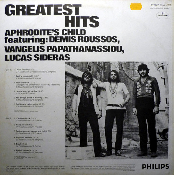 Aphrodite's Child - Greatest Hits (LP) 44926 Vinyl LP VINYLSINGELS.NL