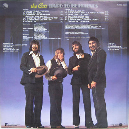 Cats - Hard To Be Friends (LP) Vinyl LP Vinyl Zeer Goed / Hoesje Goed "VINYLSINGLES.NL"