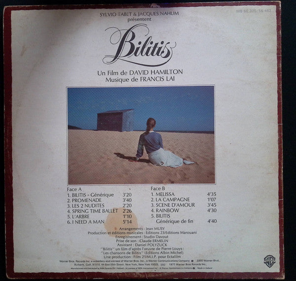 Francis Lai - Bilitis (Bande Originale Du Film) (LP) 50963 Vinyl LP Goede Staat